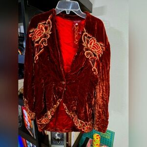 NWT Joolay Vintage Velvet Blazer
